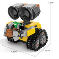 Funny Space Mini Robot MOC Building Bricks Toys Tracked Bot Model