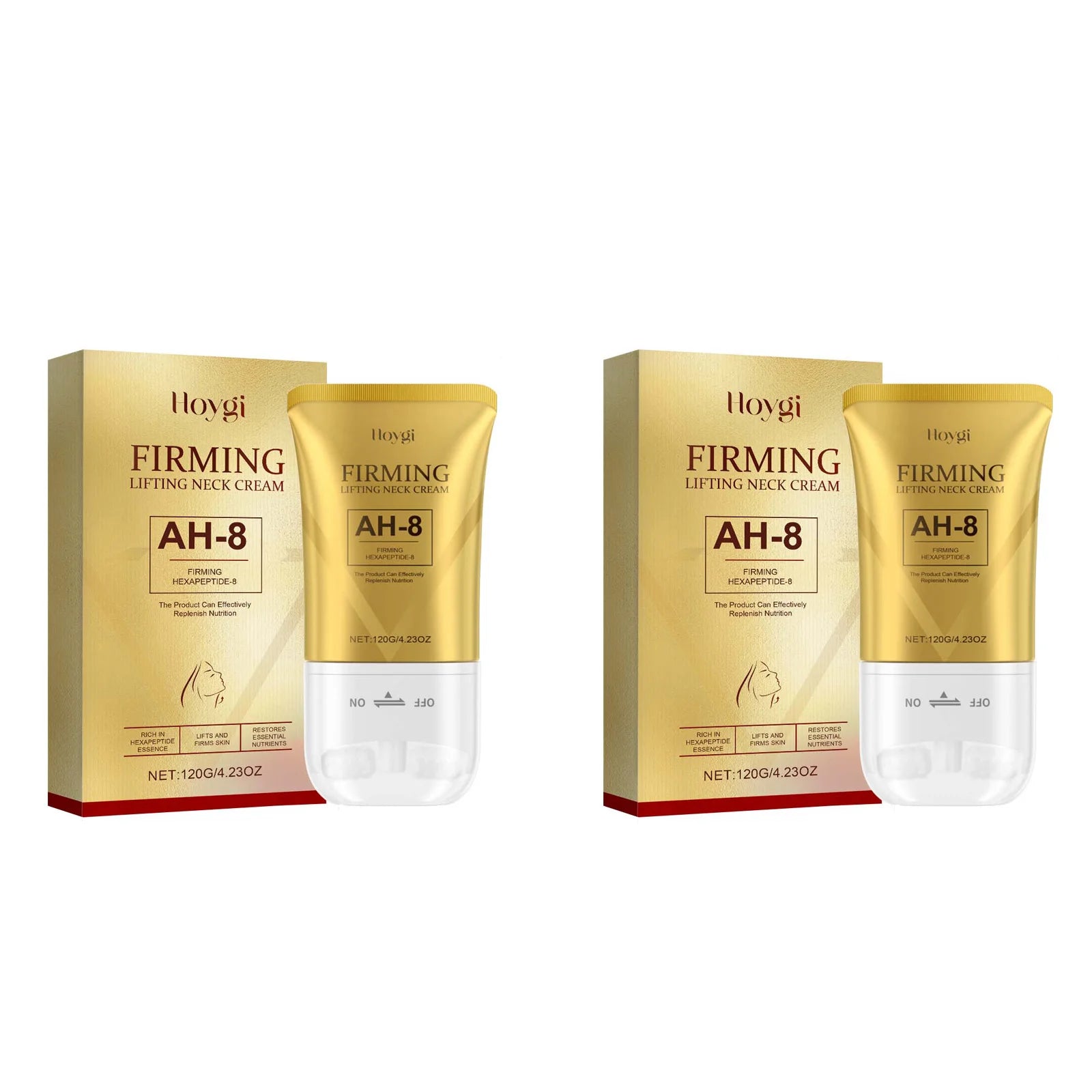 Hoygi AH-8 Neck Firming Roller Cream – Anti-Aging & Lifting Neck Firming Cream Zpaxo 2Pcs