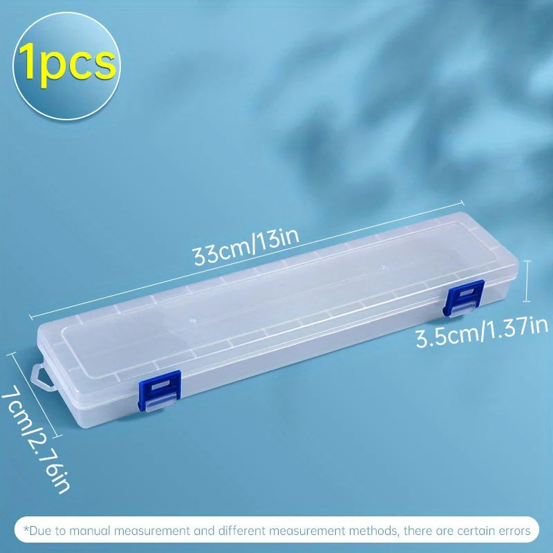 Long Paintbrush Holder Translucent Storage Box Watercolor Pens