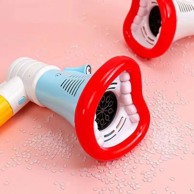 Kids Bubble Machine Large Mouth Electric Maker Machine Portable 10 Holes Handheld Beach Toy For Backyard Boys Girls Garden Fun Zpaxo