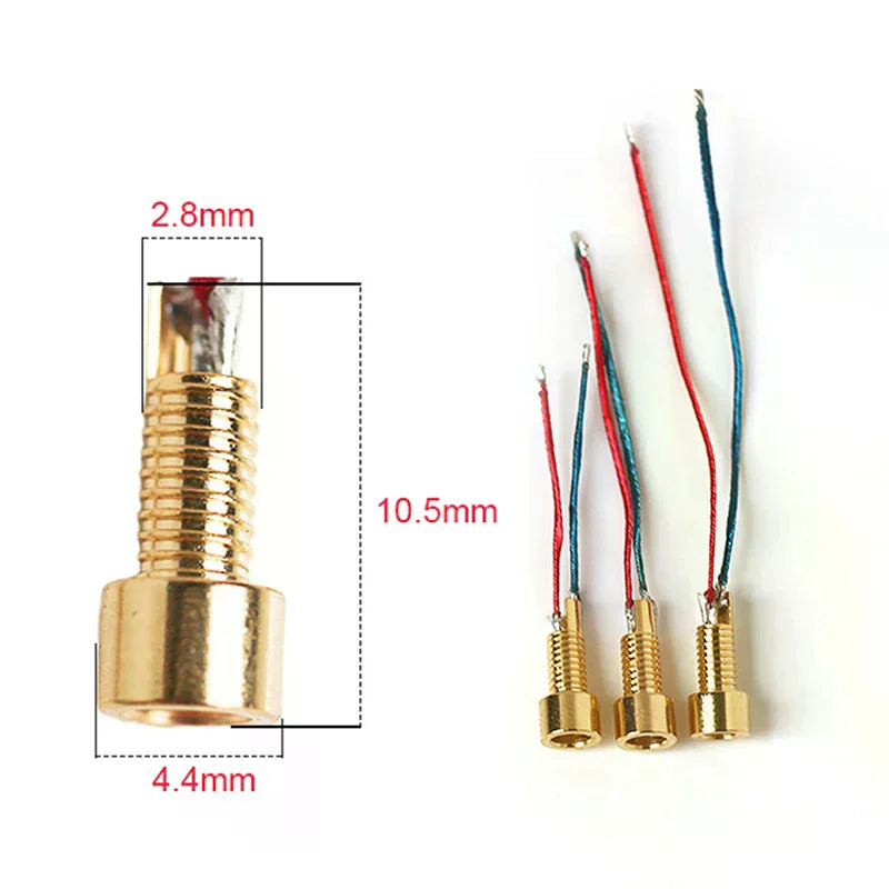 Universal Pin Socket Female Socket With Soldering Wire Mmcx Pure Copper Gold Plated Built-in Hreaded Nut Holder Zpaxo