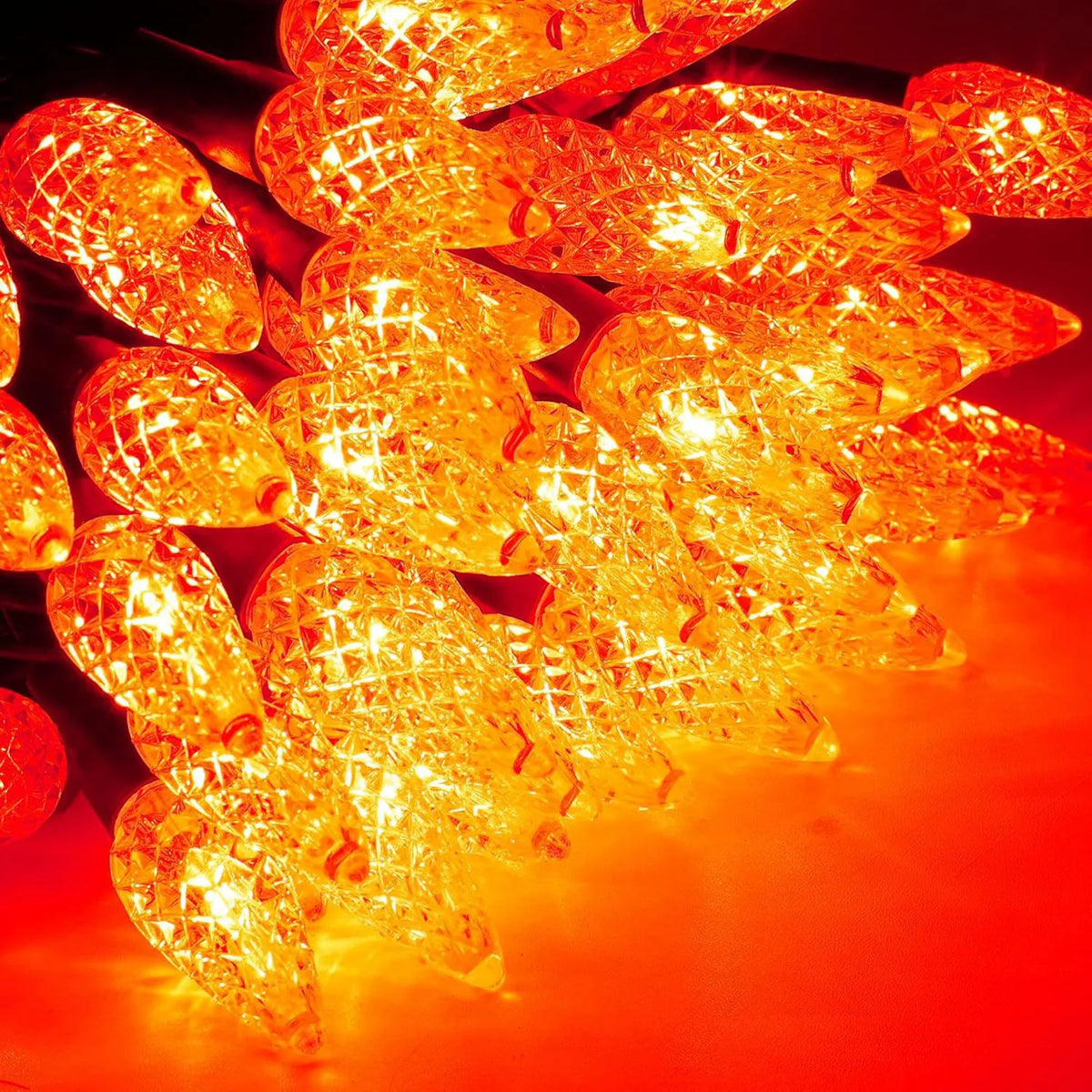 Outdoor Solar Strawberry LED Lights Christmas String Lamp Waterproof Zpaxo Orange 12M100LED China Mainland