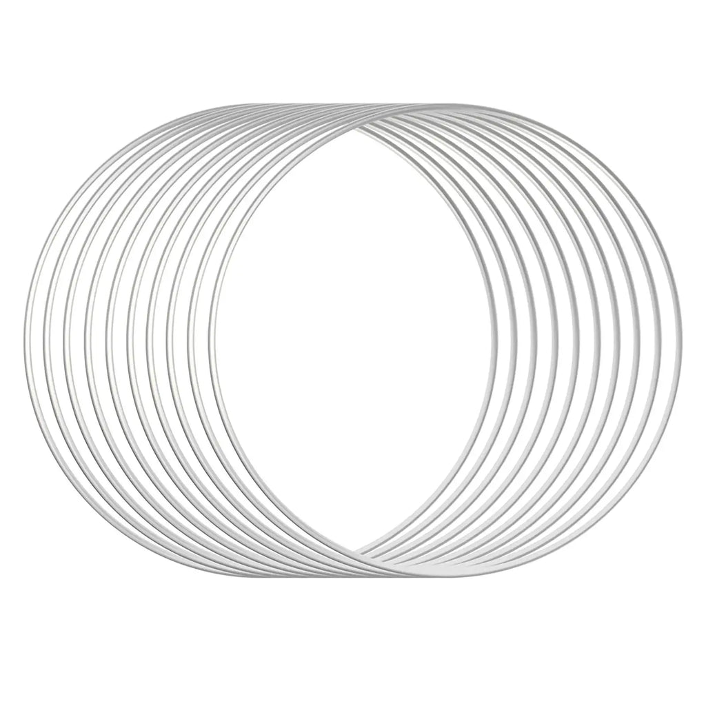 12 Inch/ 30 Cm Metal Iron Flower Hoop Rings for DIY Macrame Crafts Zpaxo