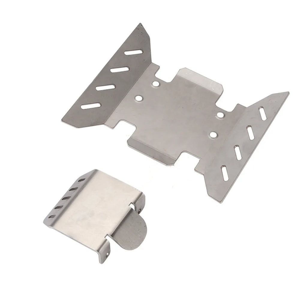 Stainless Steel Axle Protector Chassis Armor Skid Plate Axial SCX6
