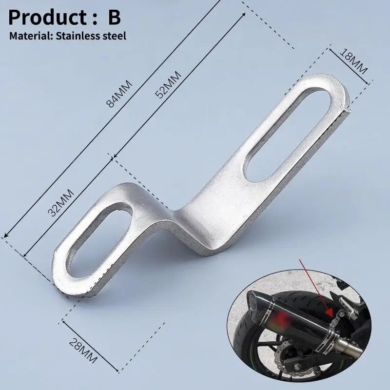 Motorcycle Exhaust Brackets – Stainless Steel Z & L Clamps
