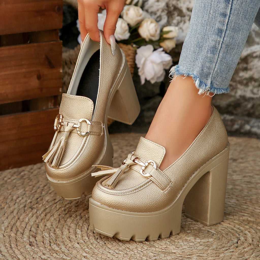 Heels Women Mary Jane Shoes Retro Bows Elegant Chunky Heel Wedding