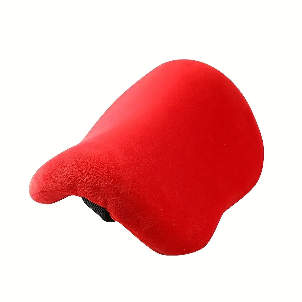 Portable Travel Neck Pillow Slow Rebound Adjustable Car Nap Sloped Zpaxo Red
