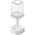 3-in-1 Countertop Toothbrush Holder with Cover & Toothpaste Slot