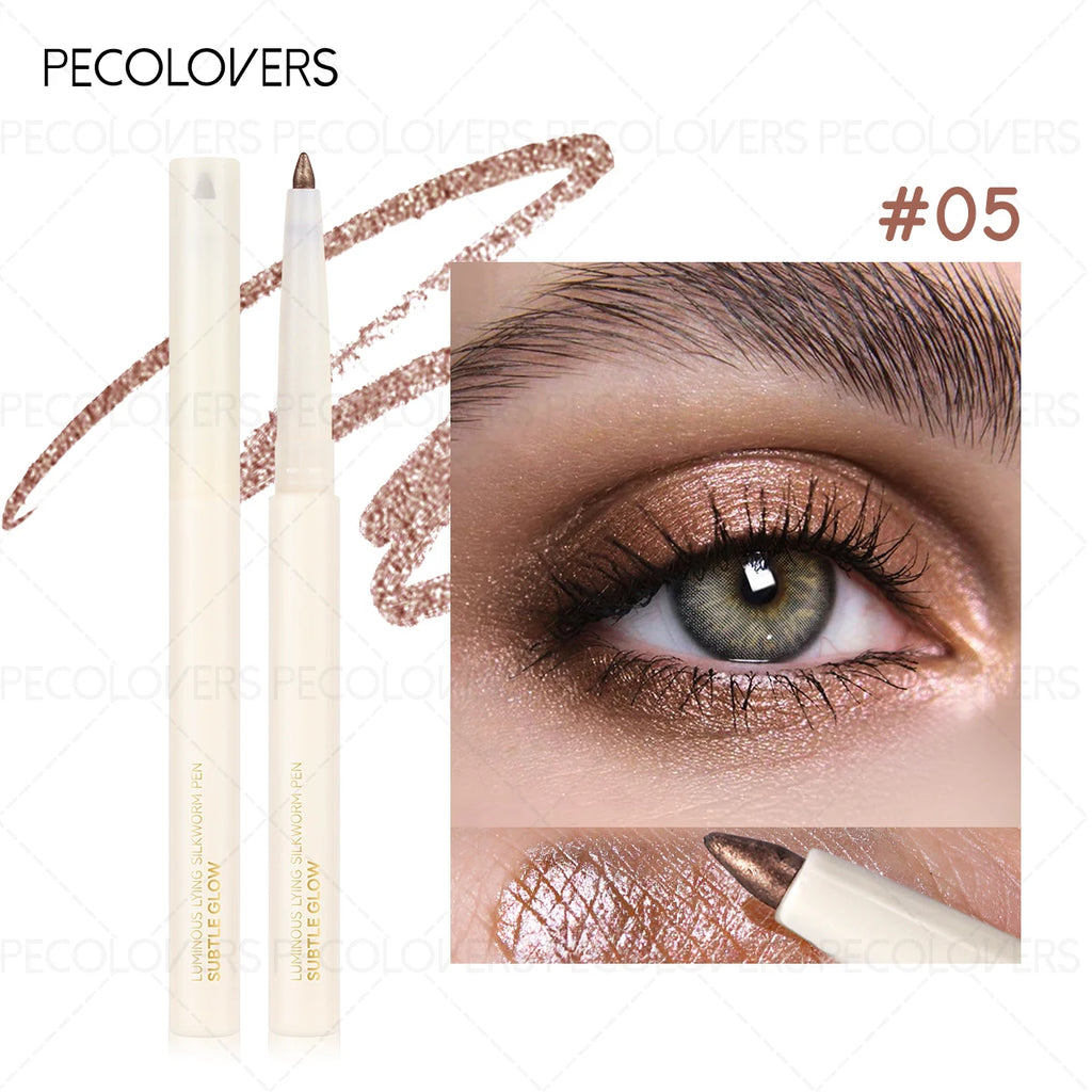 1 pc Smooth Nib Lying Silkworm Pen, Waterproof and Long-Lasting, Multi-Functional Lying Silkworm Pen, Eye Cosmetics Zpaxo 05