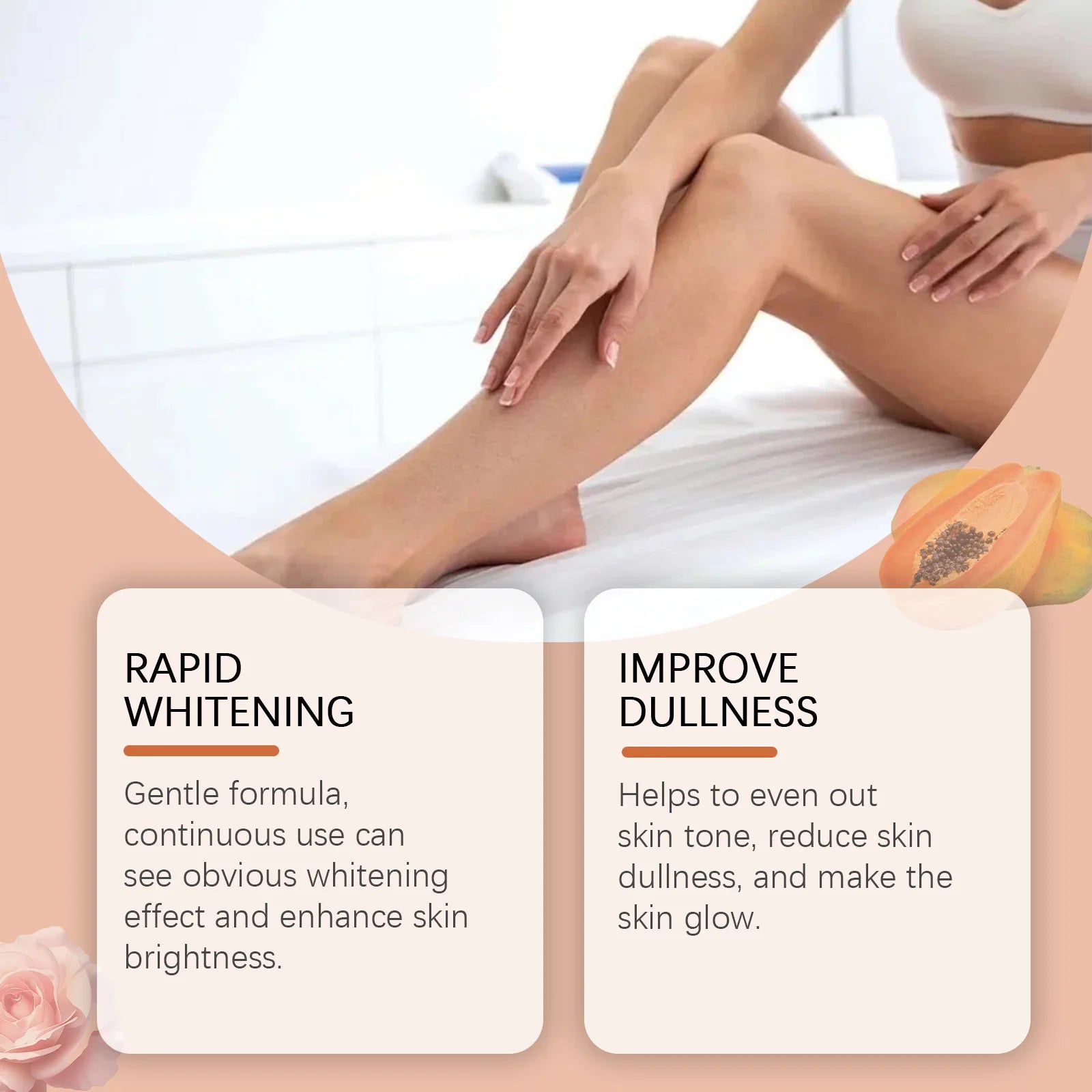 Papaya Whitening Body Oil – Brightening & Moisturizing Skin Brightening Body Oil Zpaxo