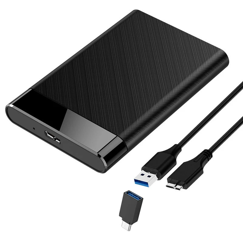 USB 3 0 HDD Enclosure 2 5 SATA External Hard Drive Case SSD Speed Zpaxo USB Type C - Micro