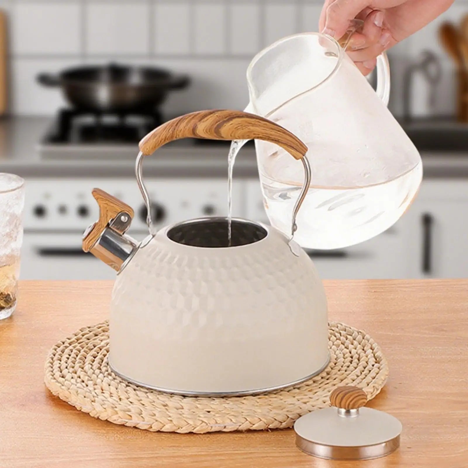 Tea Kettles Whistling Induction Kettle Stove Stainless Steel Pot