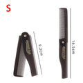 ▶1PCS Portable Foldable Pocket Combs Oil Head Plastic Beard Combs For Man Women Folding Comb Barber Hair Styling Tool Zpaxo S
