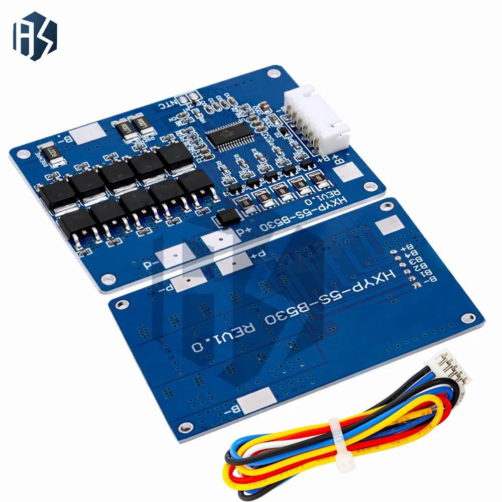 5S BMS 30A 45A Lithium Battery Protection Board 18V-21V for Li-ion 3.2V LiFePO4 Batteries with Balance with ntc Zpaxo