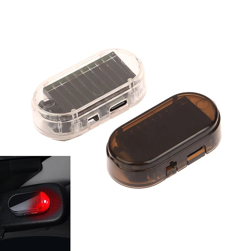 Solar LED Dummy Alarm Light – Flashing Anti-Theft Warning Lamp