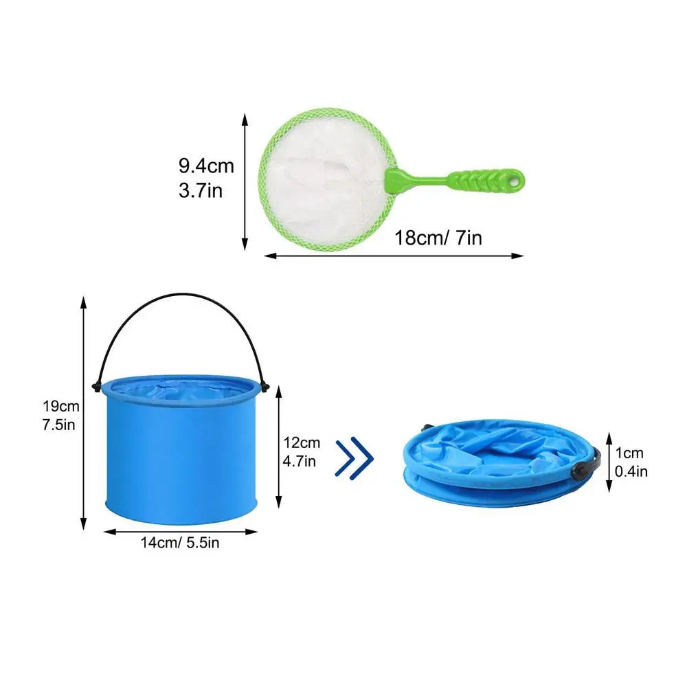 Aquarium Drip Acclimation Kit 3-Piece Adjustable Acclimator with Bucket and Net Slow Water Change Drip System for Saltwater Zpaxo Blue