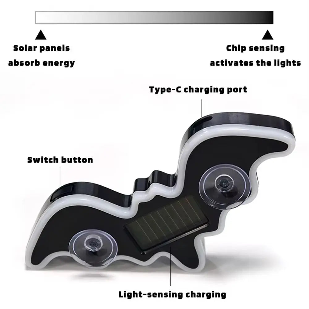 Wireless Car Solar LED Light RGB Dynamic Gradient Window Neon Zpaxo