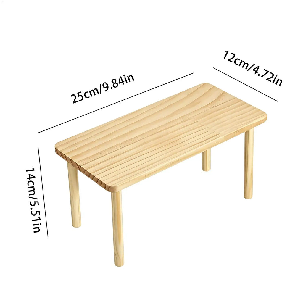 Hamster Table Stand Wooden Climbing Resting Area Habitat Cage