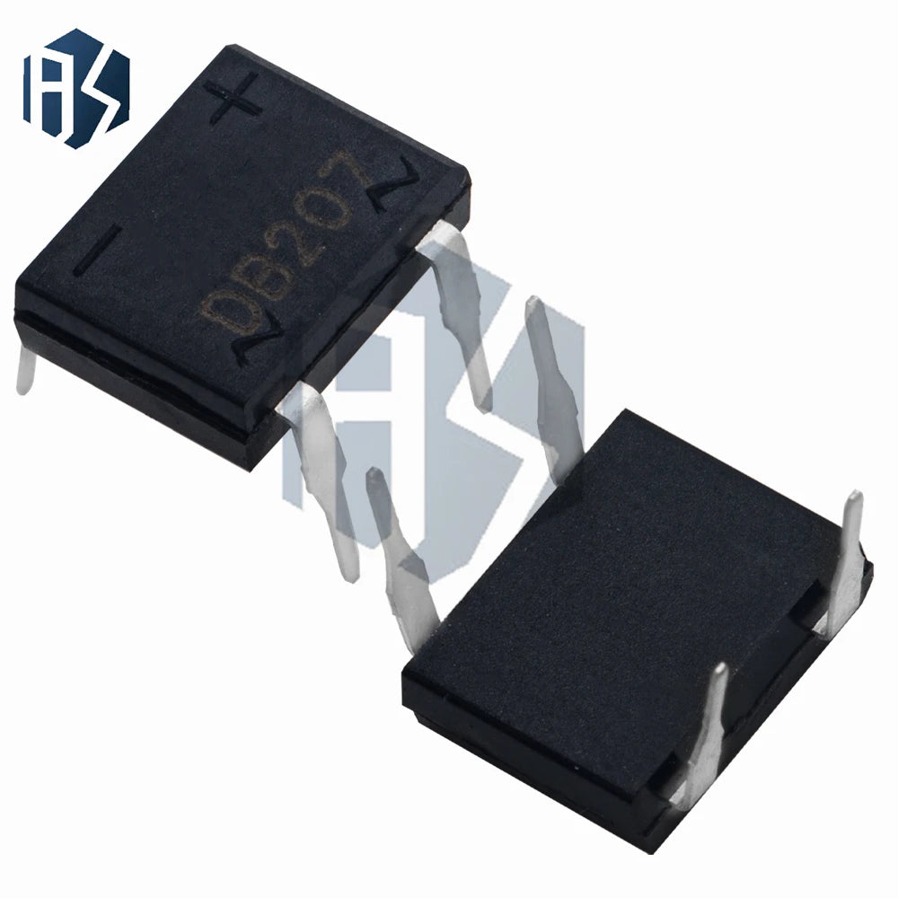 10pcs/lot diode bridge retifica DB207 DIP-4 DB207S DIP4 2A 1000V power diode rectifier 1000v electronic components Zpaxo