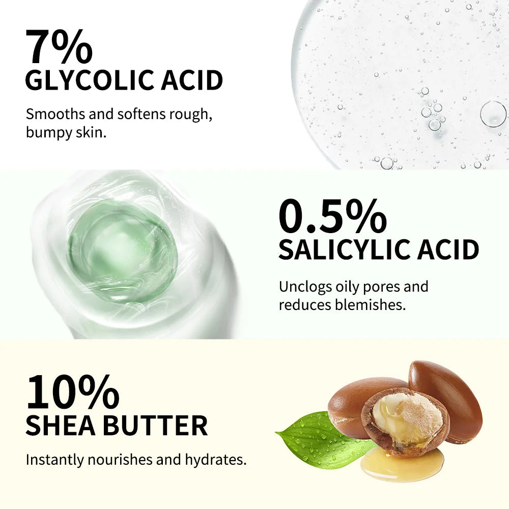 Glycolic Acid Exfoliating Body Stick Multiple Concerns Delivers Deep Effective Exfoliation Nourishing Moisture Deep Hydration Zpaxo