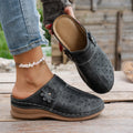 2025 New Women Wedge Mules Slippers Lightweight Hollow Out Shoes Woman Plus Size Thick Sole Outdoor Sandals Female Slides Women Zpaxo black 42