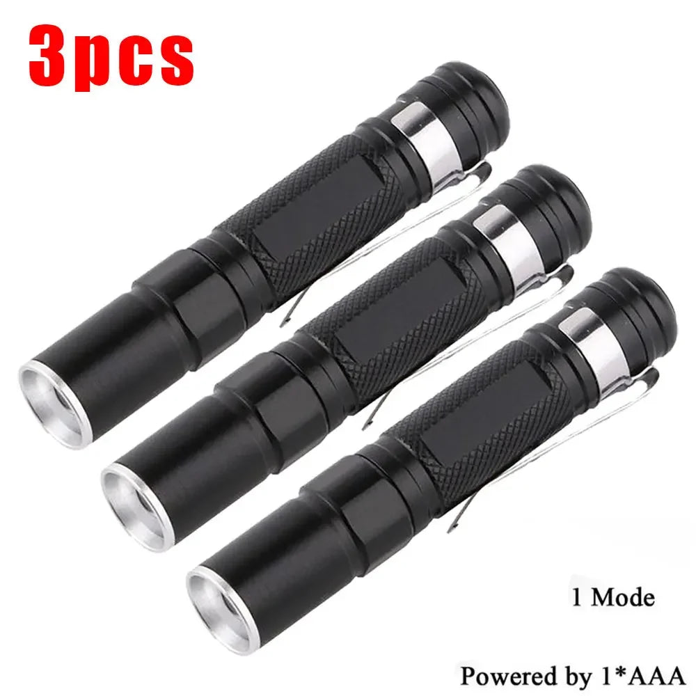 POCKETMAN Mini LED Pen Flashlight 600 Lumen Keychain Torch
