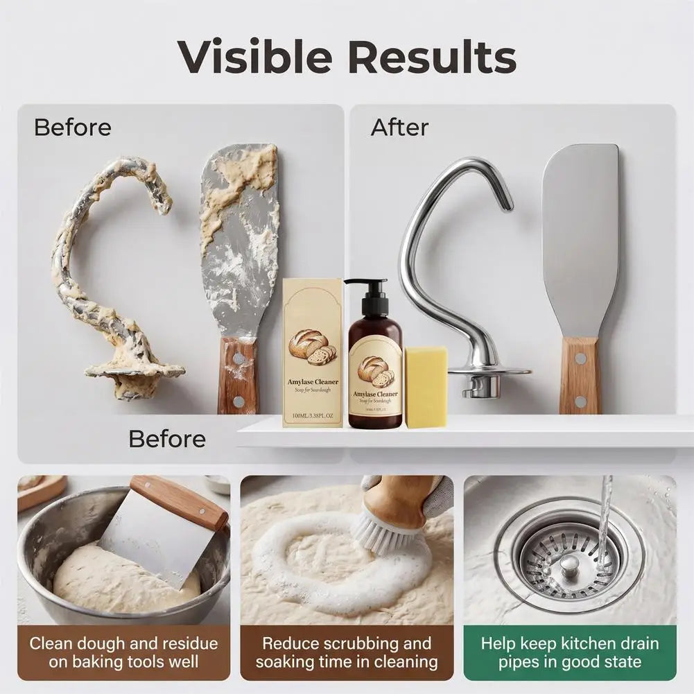 Convenient Baking Tool Cleaning Agent Shorten Soaking and Wiping Time Bring Labor-saving Pleasant Kitchen Washing Experience Zpaxo