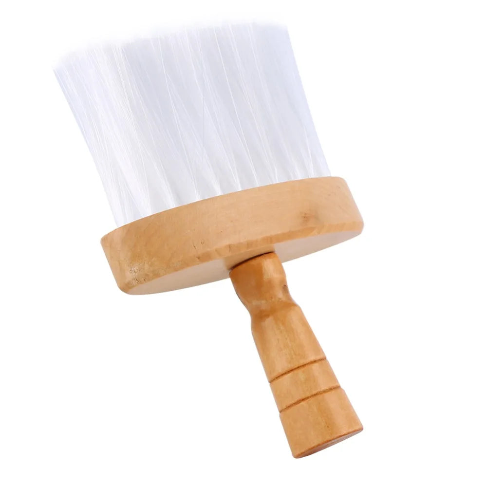 Personal Grooming Soft Bristle Neck Duster Brush Wood Handle Gentle Zpaxo