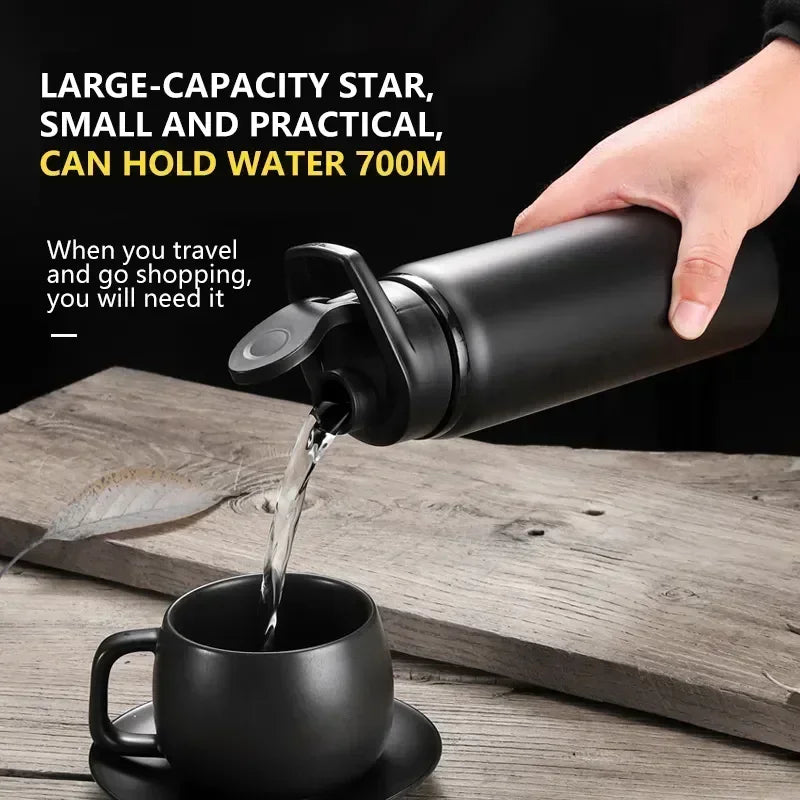 Large Capacity Stainless Steel Sports Water Bottle Outdoors Camping