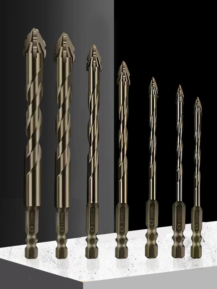 Four-edged Serrated Eccentric Drill Bit Multifunctional Hardness