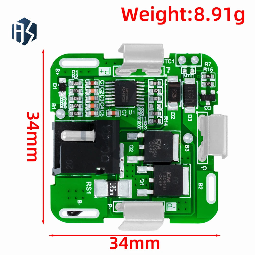 3S 4S 5S Li-ion Battery BMS Protection Board Charge Discharge Module Zpaxo