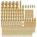 652F Comprehensive Brass Threaded Nut Heat Insertion Set For Soldering Irons Knurled Double Twill Embedment Nut 2 To 8 Zpaxo CN