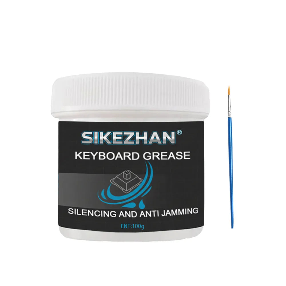 200g/100g Mechanical Keyboard Lubricant Grease Oil Kit Keyboards Axes Stabilizer Mechanical Lubrication with Brush Zpaxo 100g