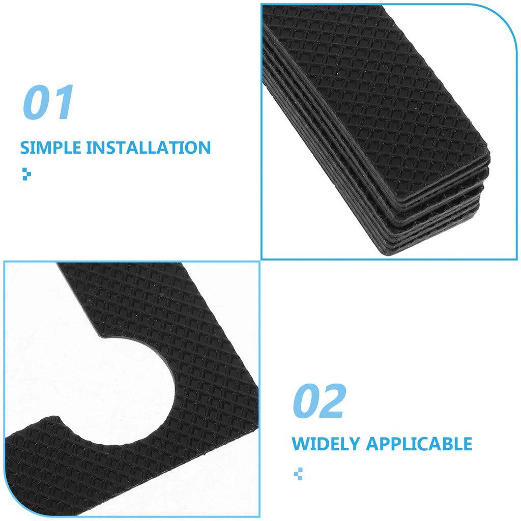 Bathroom Glass Door Clamp Pads Plastic Hinge Protectors Anti-slip