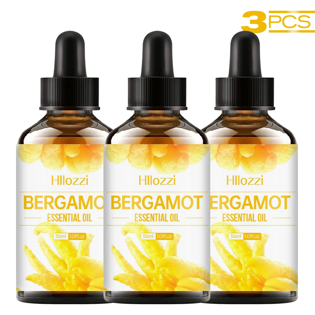 Plant Essential Oil 3 Fruit Aromatherapy Soap Making DIY Multi Zpaxo BERGAMOT 3PCS 30ml