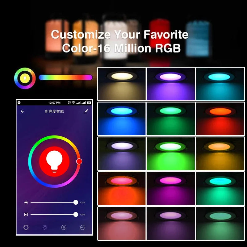 SHINEKNOT Smart RGBCW LED Downlight | Alexa & App Dimmable