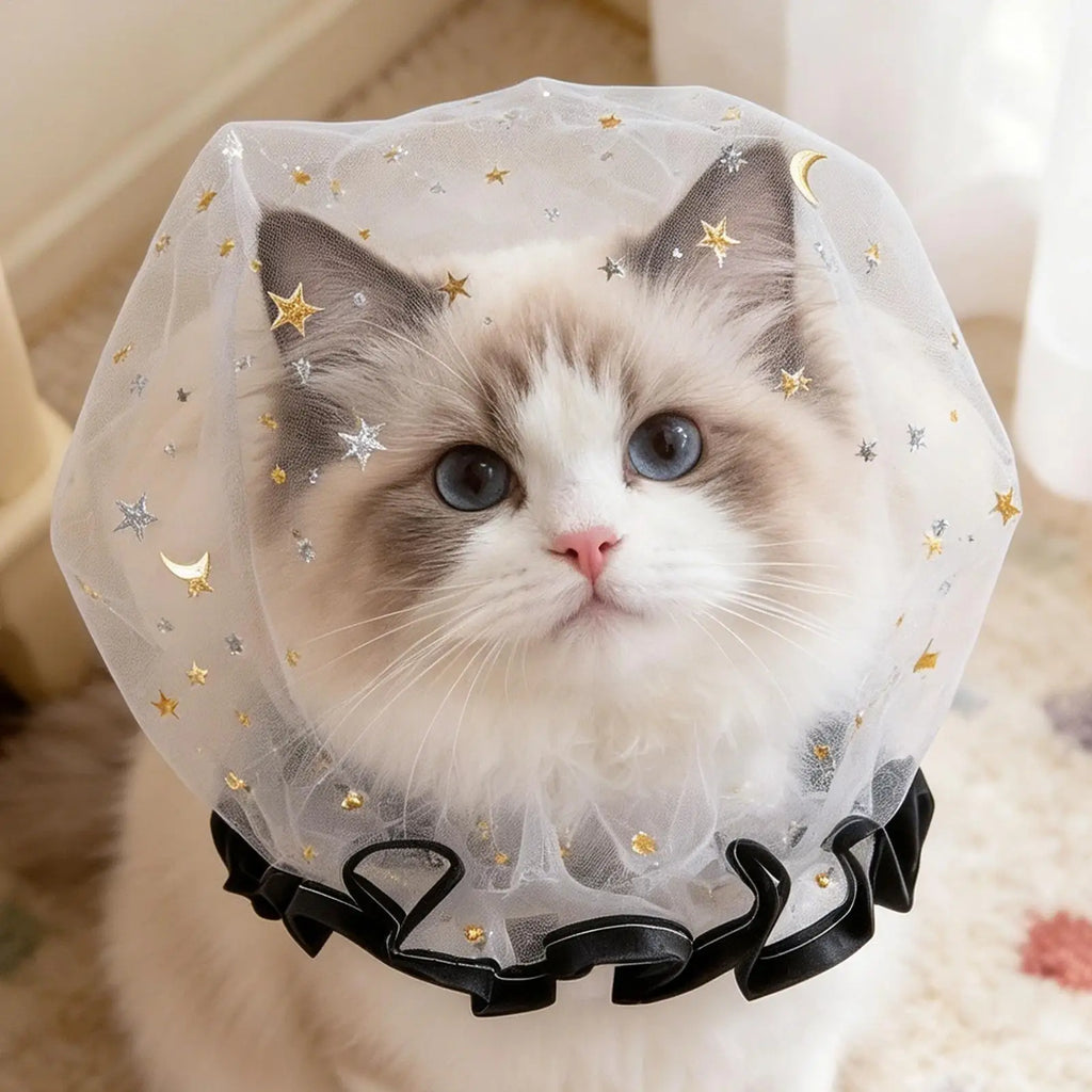 Waterproof Double-Layer Shower Caps Starry Sky Design Fashion Reusable Bathing Hat Kitchen Oil-proof Sanitary Hat Zpaxo
