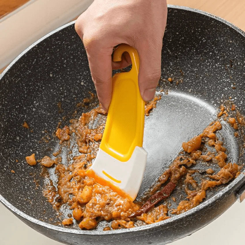 Soft Blade Kitchen Scraper Spatula – Pan & Pot Cleaner Tool Kitchen Scraper Tool Zpaxo