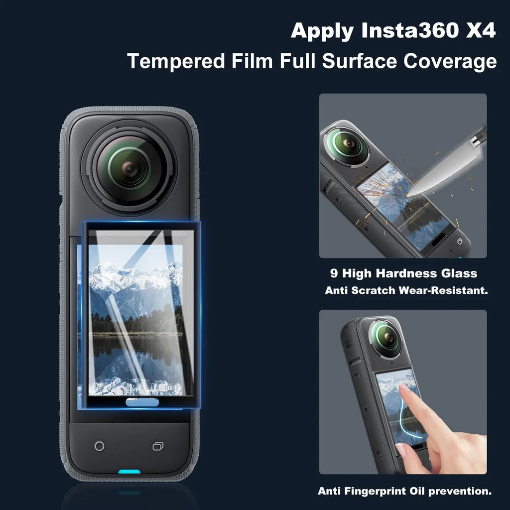 Insta360 X4 Accessories Kit – Silicone Case, Lens Guards & Bag Camera Accessories Kit Zpaxo