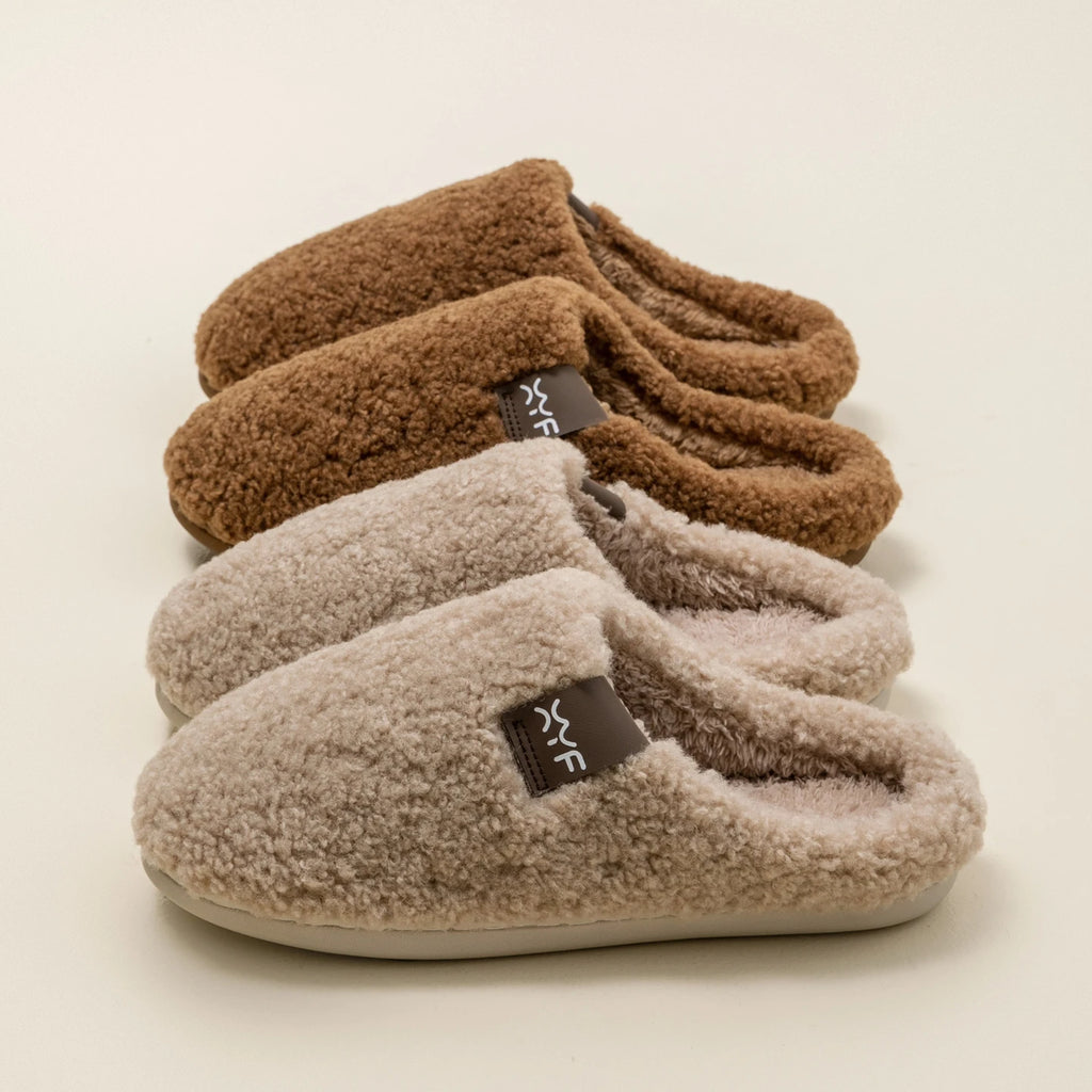 Men's Winter Slippers Indoor Soft Sole Non-slip House Shoes Warm