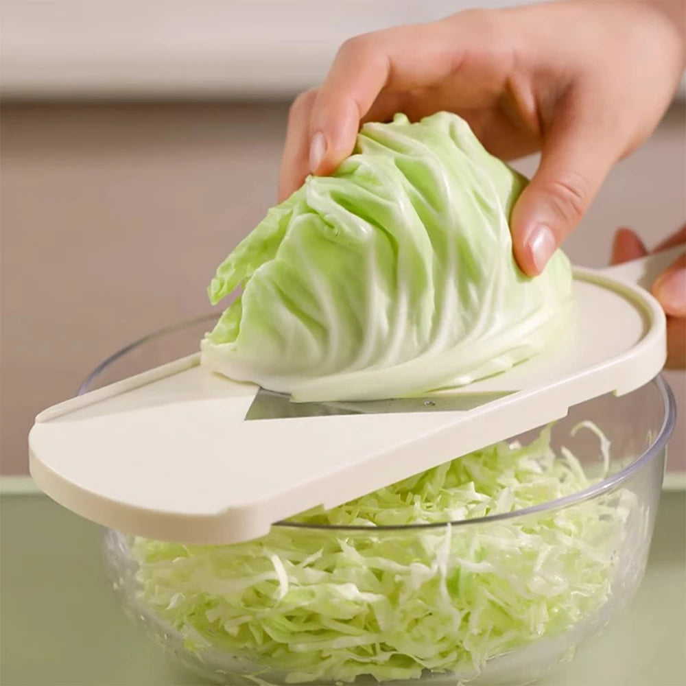Handheld Vegetable Slicer With Brush Multifunctional Grater Slicing Tool for Cabbage Cucumber Potato Chips Fruit Cheese Grater Zpaxo
