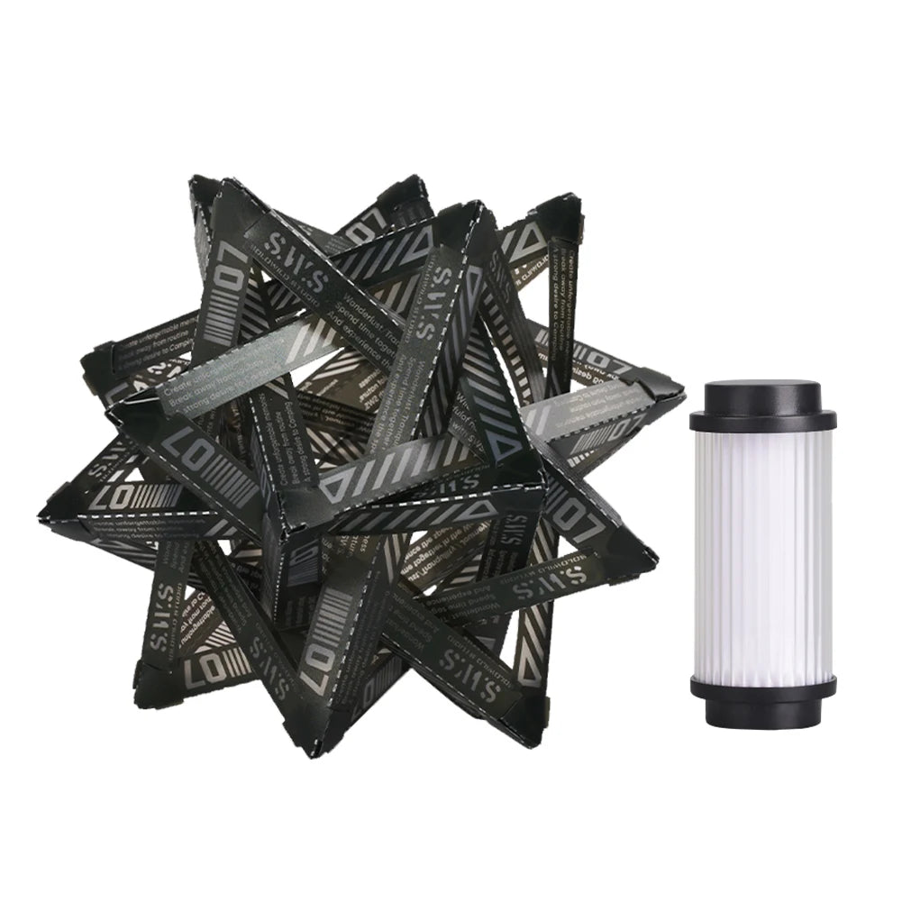 Outdoor Camping Lamp Lampshade 5 Lighting Modes Portable Atmosphere Zpaxo SWS Black