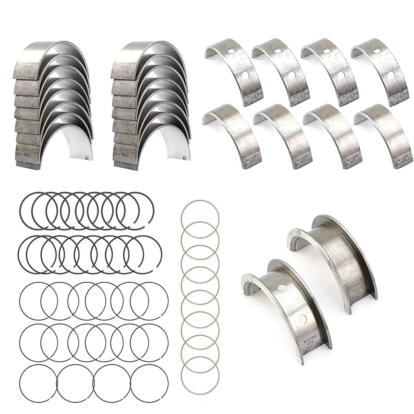 Piston Ring Main Connecting Rod Bearings C96008 BC409J Chevy GM