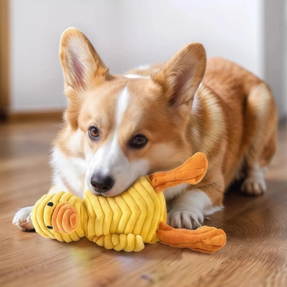 Corduroy Dog Toys Small Large Dogs Animal Shape Plush Pet Puppy