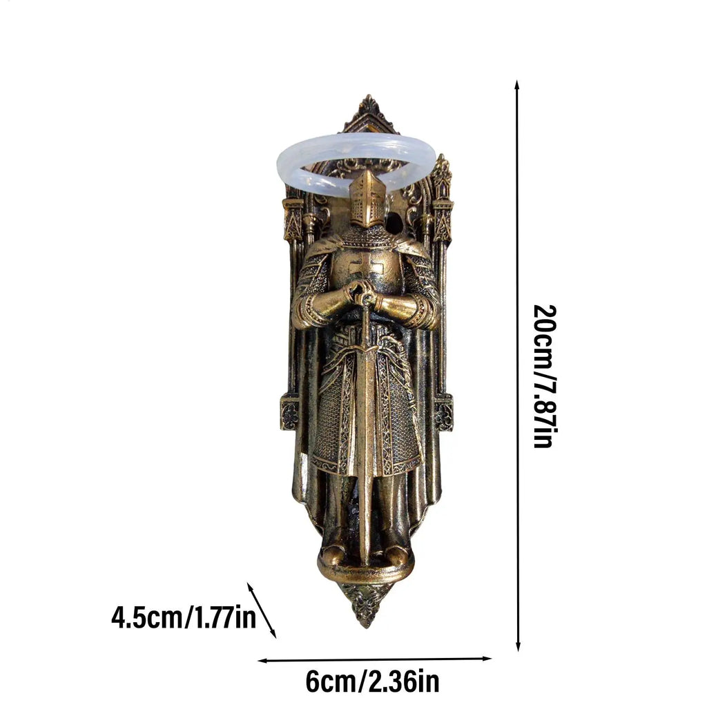 Wall Sconces Knight Study Decoration Resin Wall Night Lights for Women Men Homeowners Home Living Room Study Dorm Apartment Zpaxo
