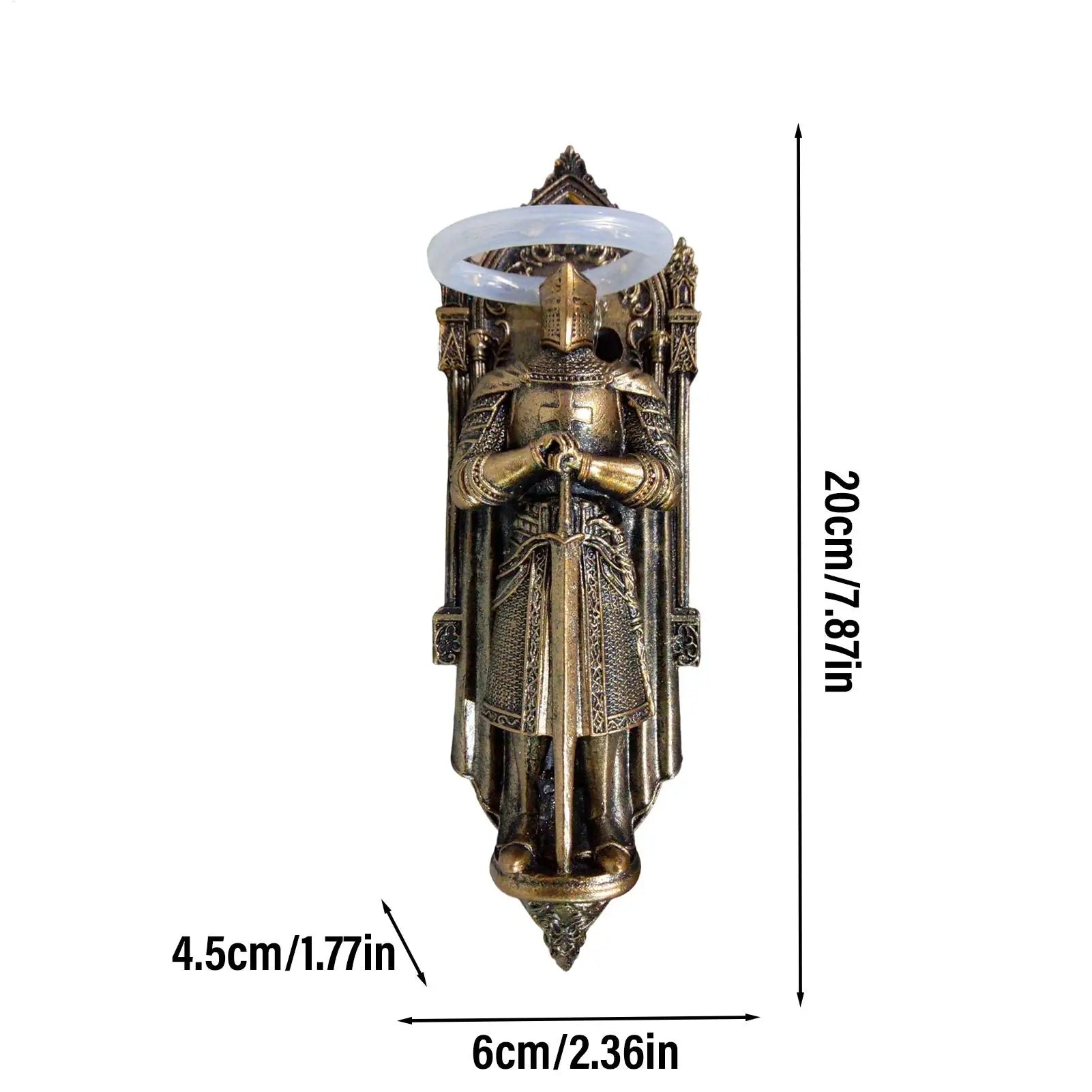 Wall Sconces Knight Study Decoration Resin Wall Night Lights for Women Men Homeowners Home Living Room Study Dorm Apartment Zpaxo