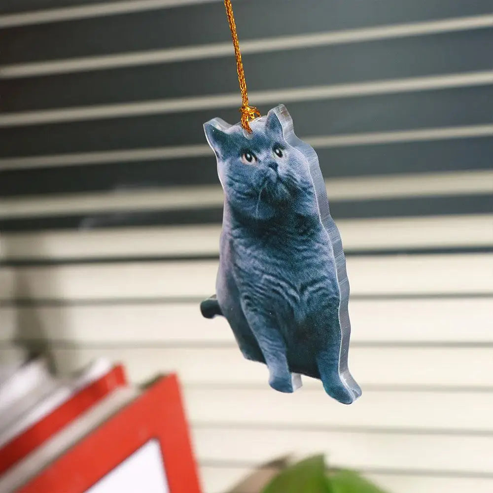 Mirror Simulation Model Car Interior Decor Animal Acrylic Pendant Car Acrylic Pendant Cat Car Pendant Car Hanging Ornament Zpaxo