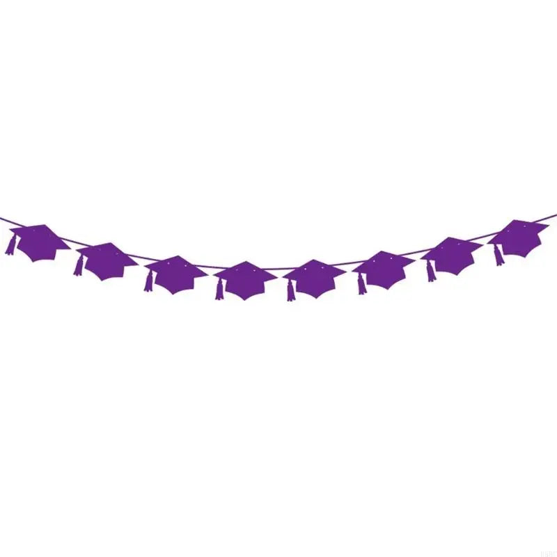 Graduations Party Decorations Hanging Banners Helical Honeycomb Zpaxo graduation cap flag CN