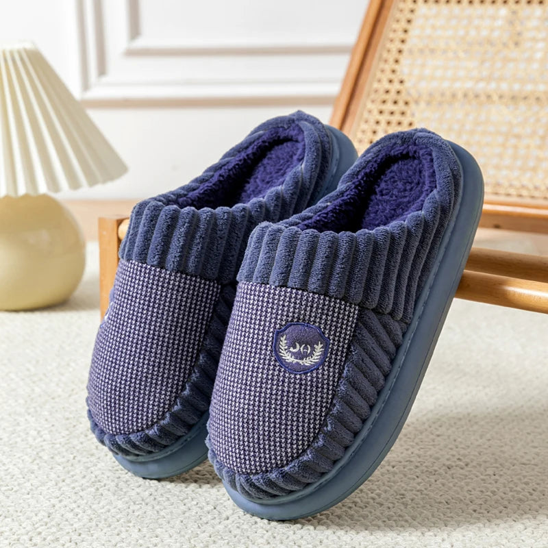 Men's Slippers Indoor Autumn Winter EVA Thick Sole Lightweight