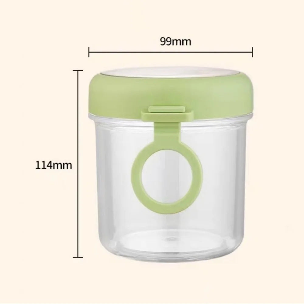Yogurt Cup Glass Large Mouth Sealed Jar Coffee Mugs Overnight Oats Container With Lid And Spoon Breakfast Oatmeal Cereal Nut Zpaxo